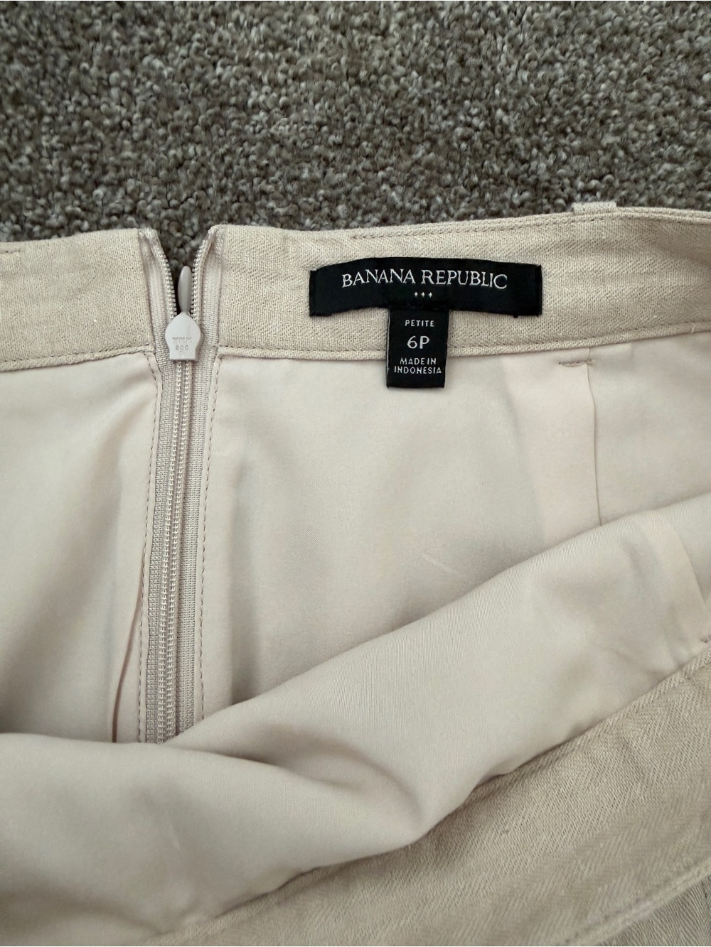 Banana Republic Tan Belted Linen-Blend Mini Skirt - Picture 3 of 6